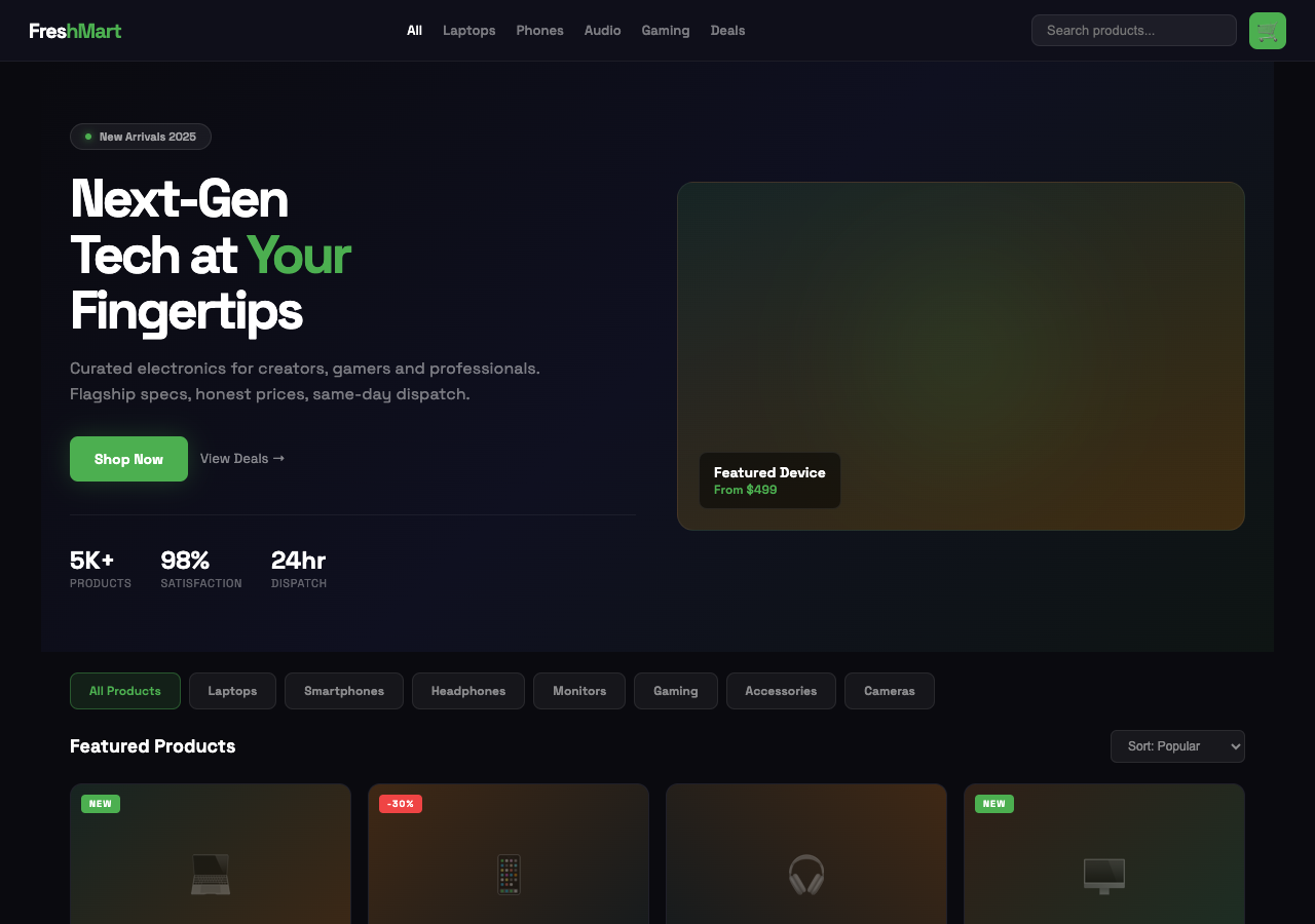 FreshMart — Free E-commerce WordPress Theme Screenshot
