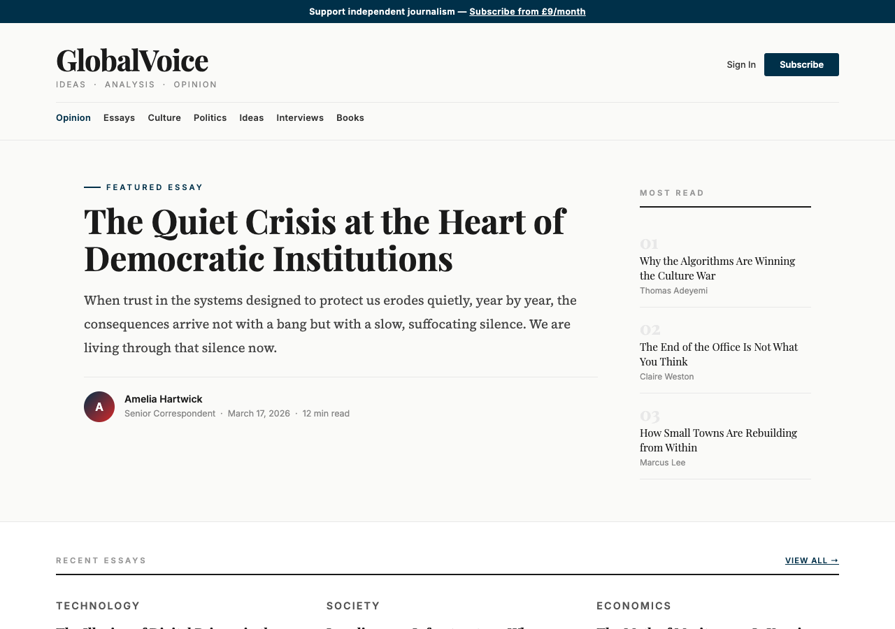 GlobalVoice free WordPress theme screenshot