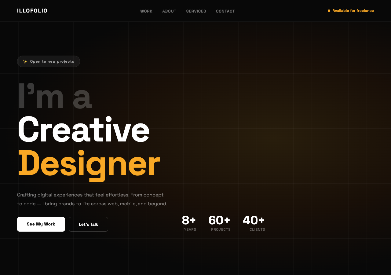 IlloFolio — Free Portfolio WordPress Theme Screenshot