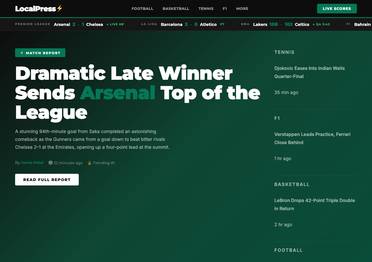 LocalPress — Free News WordPress Theme Screenshot