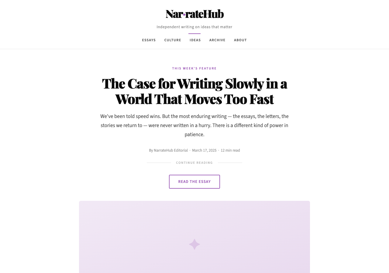 NarrateHub — Free Blog WordPress Theme Screenshot