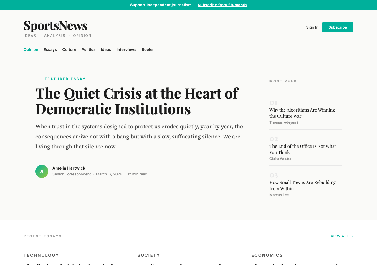 SportsNews — Free News WordPress Theme Screenshot