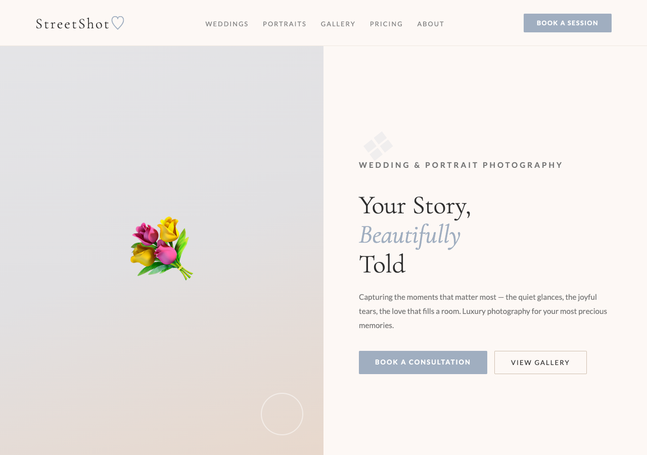 StreetShot — Free Photography WordPress Theme Screenshot