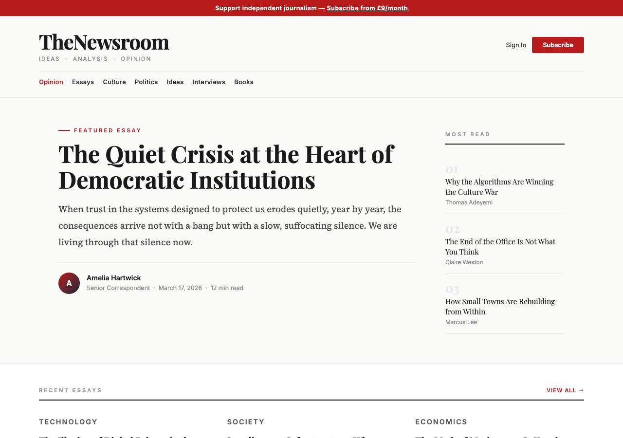 TheNewsroom — Free News WordPress Theme Screenshot